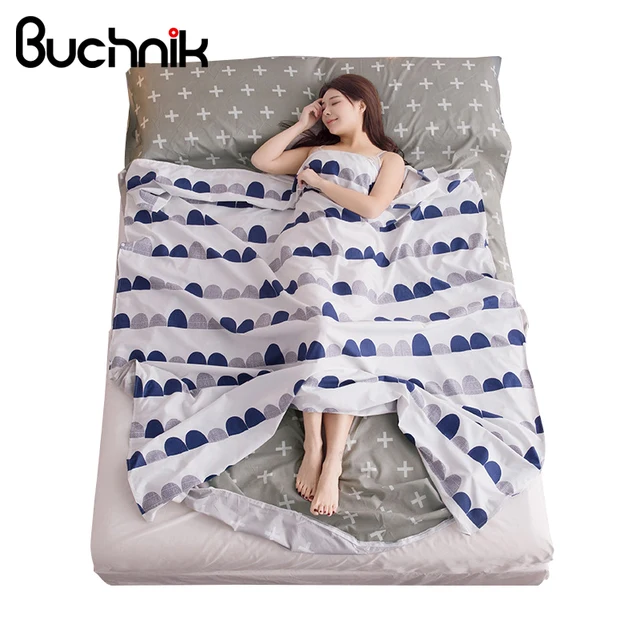 BUCHNIK Travel Polyester Fitted Sheet Printing Sleeping Trip Essentials