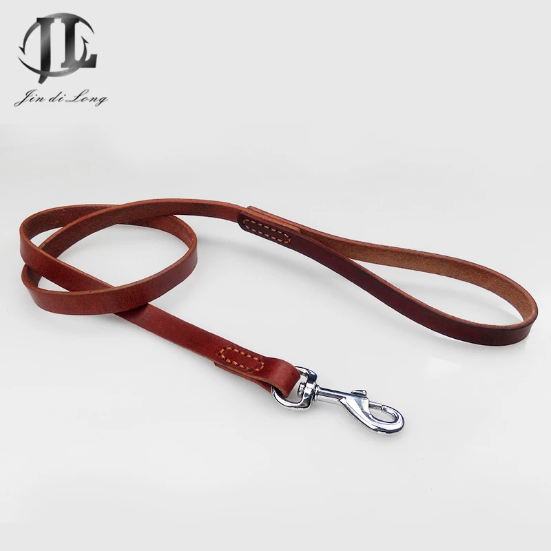 Buy Pet Dog Leashes Top Layer Cowhide Genuine Leather