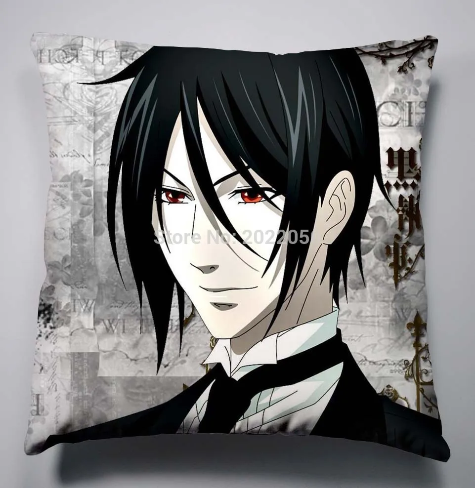 

Anime Manga Kuroshitsuji Black Butler Ciel Pillow 40x40cm Pillow Case Cover Seat Bedding Cushion 006