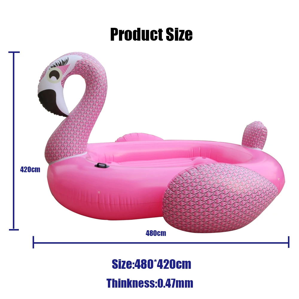 JIAINF Hot Sale 6-8 Person Huge Unicorn Pool Float Giant Inflatable Unicorn Swimming Pool Island Pool Party Floating Boat