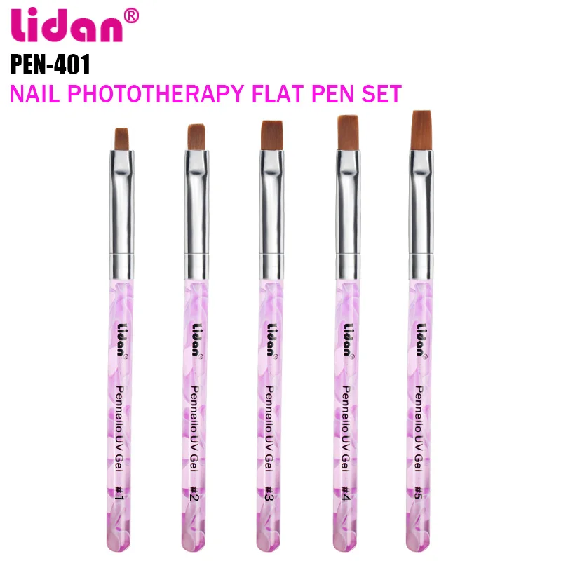 

5 Pcs Nail Brushes Painted Pen Nail Polish Pens