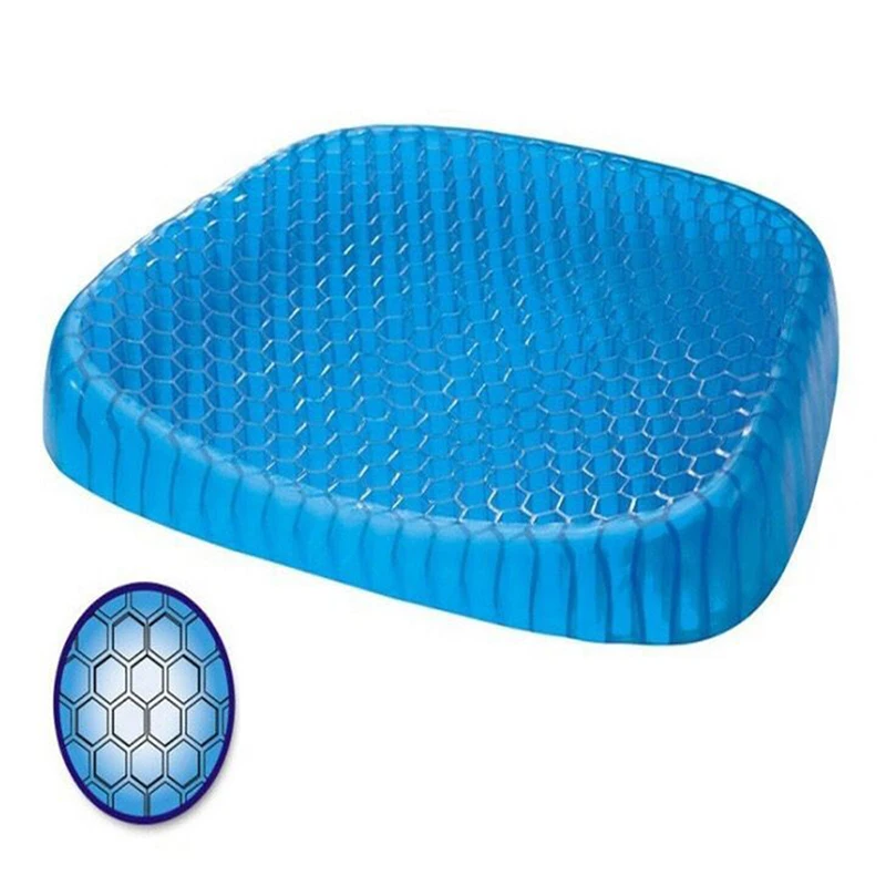 

Dorpshipping Support Cushion Gel Pad Interior Soft And Breathable Home Cushion Breathable Stereoscopic Honeycomb Car SofaCushion