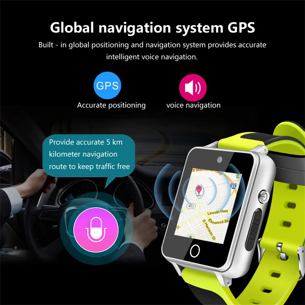 696 NEW S9 Smart Watch Android 5.1 Mtk6580 1GB+16GB support SIM TF card Bluetooth 4.0 3G GPS Wifi SmartWatch with 2.0 Camera IOS