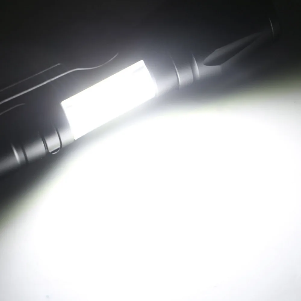 2019 mini riding waterproof flashlight zoom XPE Q5 core LED pocket clip 14500AA flashlight light usb rechargeable light 40J19 (3)