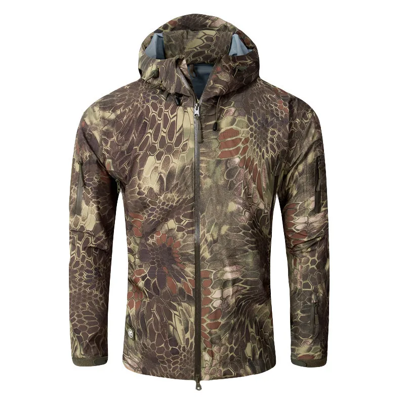 Mege бренд Hardshell камуфляж Мужская ветровка одежда, военная Водонепроницаемая армейская осенняя куртка, тактическое пальто Мультикам для мужчин - Цвет: MAD