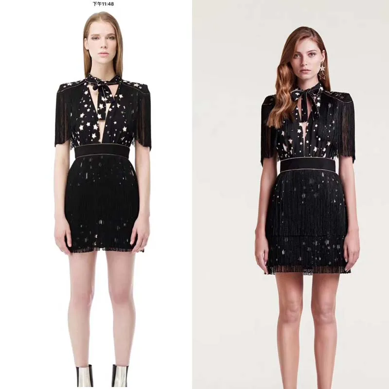Dress super beauty dresses sexy summer dress female fashion tassel desigh dresses for women vestidos verano 2018 office dress