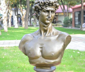 

Art Deco Sculpture David Bust Bronze Statue