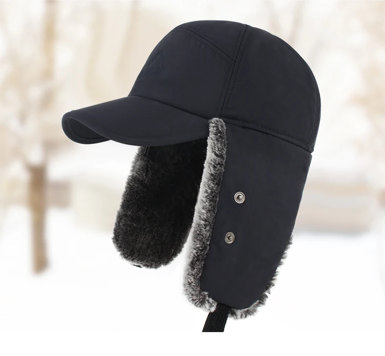 Зимняя теплая шапка-маска для взрослых, мужские шапочки, теплая меховая шапка с защитой ушей, теплая шапка Lei Feng, ветрозащитная шапка для велоспорта на открытом воздухе, B8563