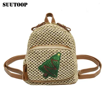 

Fashion Backpacks for Women 2019 New Straw Woven Bag Feminina Mini Casual Daily Bags Female Small Travel Backpack Mochila mujer