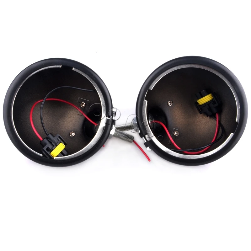 

1pair  Black 4.5" LED Fog Light Outer Cover housing cover For Harley Davidson Motorcycle 4-1/2" Fog Lights