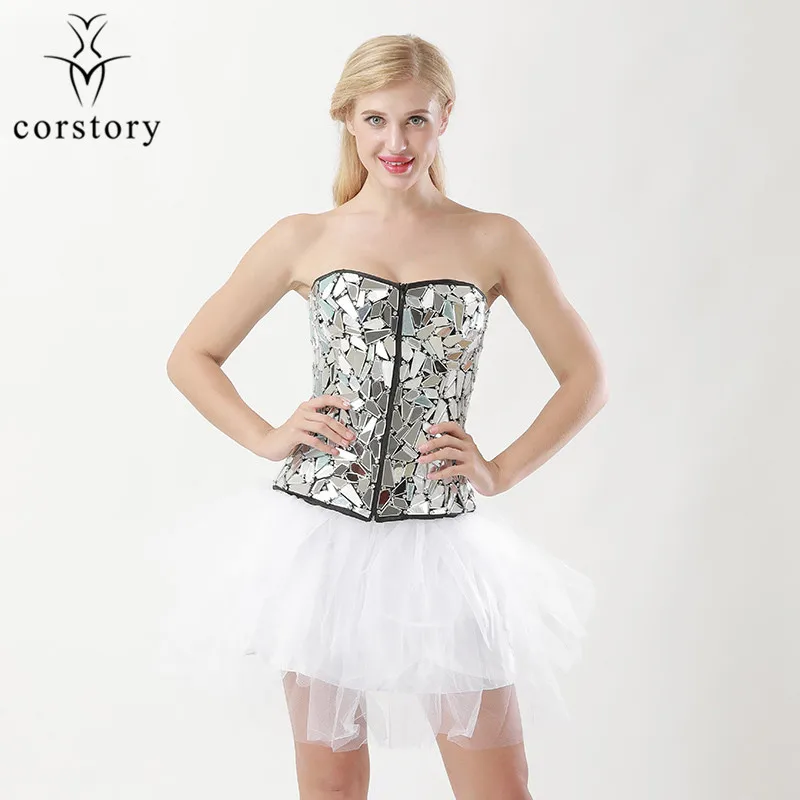Corstory-Diamond-Overbust-Waist-Trainer-With-Front-Middle-Zipper-Steampunk-Body-Shaper-Clothing-Gothic-Corsets-And