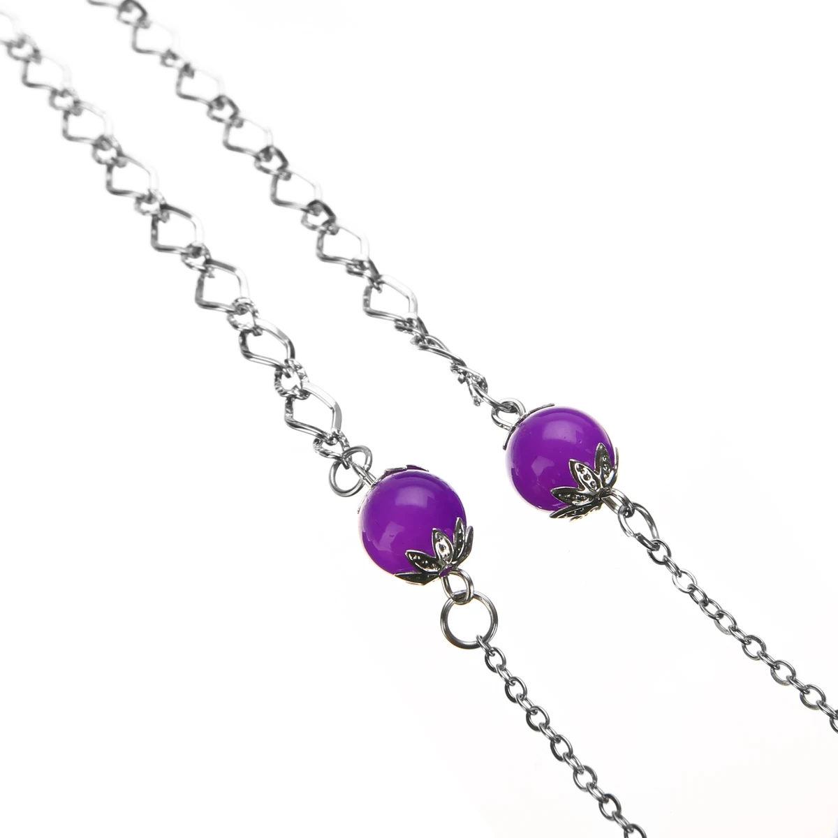 Shellhard Colorful Frame Necklace Vintage Folding Reading Glasses Chain Pendant Reader Necklace For Older Women Men Jewelry +2.0