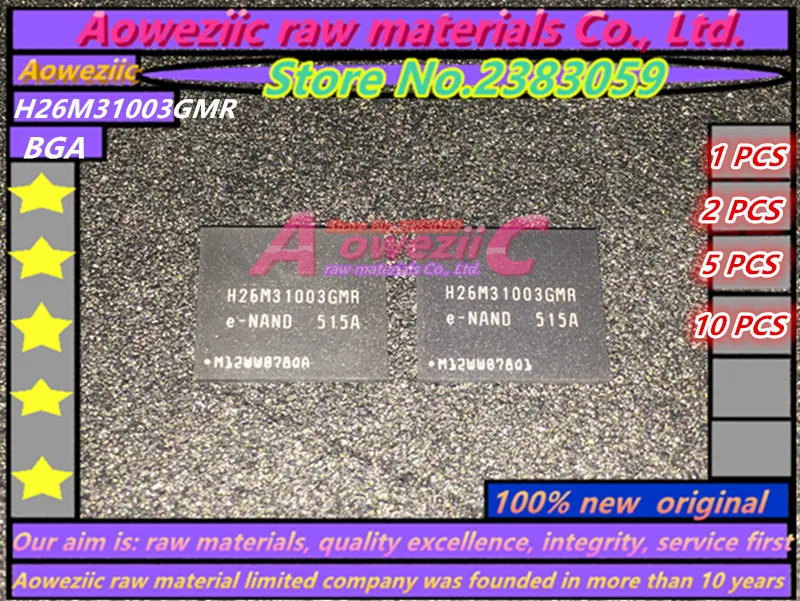

Aoweziic 100% new original H26M31003GMR BGA Memory chip