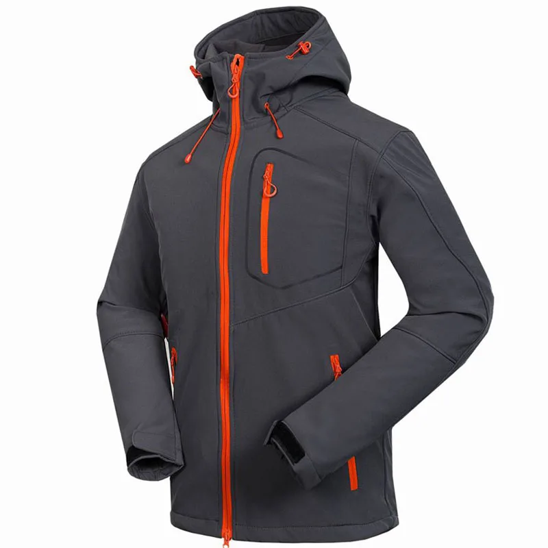 

2017 Softshell Jacket Men's Windstopper Waterproof Hiking Jackets Outdoor Thick Winter Coats For Trekking Camping Ski