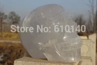 

RR091922 Tibetan Quartz Rock Crystal Skull Carving