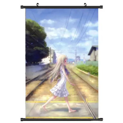 Anime Poster Honma Meiko Wall Scroll Printed Painting Home Decor Japanese Cartoon Decoration Poster