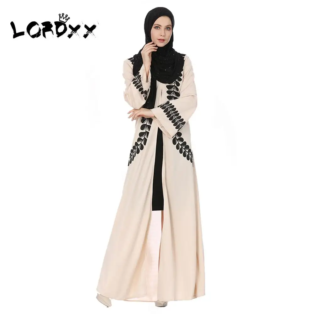 LORDXX Fashion Arab Robes Middle East Style Muslim Dress Long Sleeve