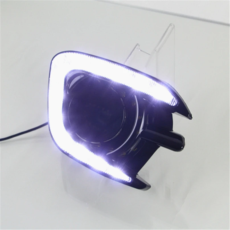 Автомобильный мигающий фонарь для Mitsubishi Pajero Sport 2013 светодиодный DRL дневного света сигнальная лампа для автомобиля-Стайлинг