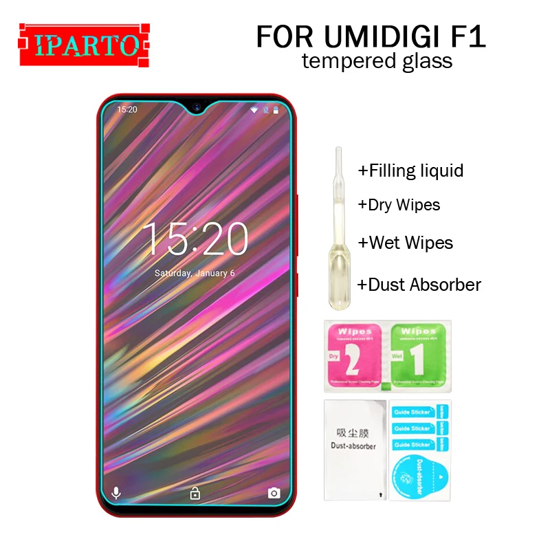 UMIDIGI F1 закаленное стекло 100% хорошее качество премиум 9H Защитная пленка для экрана