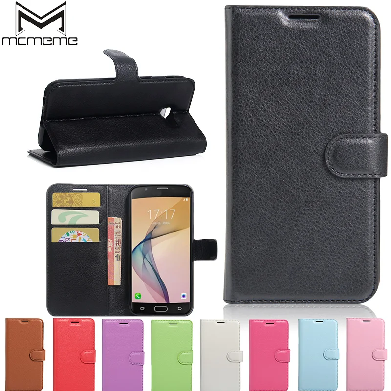 

MCMEME For Samsung Galaxy A5 2017 case cover ,New 2017 Lychee leather wallet stand phone case cover For Samsung Galaxy A5 2017 7