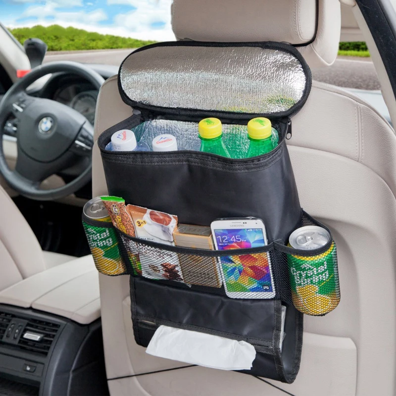 Car Rear Seat Storage Bag For Snack Phone Holder Bags Multi function