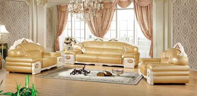 Modern European Leather Sofa Set Living Room China Sectional Modern European Leather Sofa Set Living Room China Sectional Wooden Frame 1 2