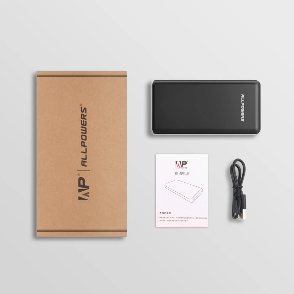 Все мощности S power Bank 10000mAh Портативный внешний аккумулятор с двойным usb-выходом Qucik Charge для iPhone X Xiaomi Mi a2 Note 8