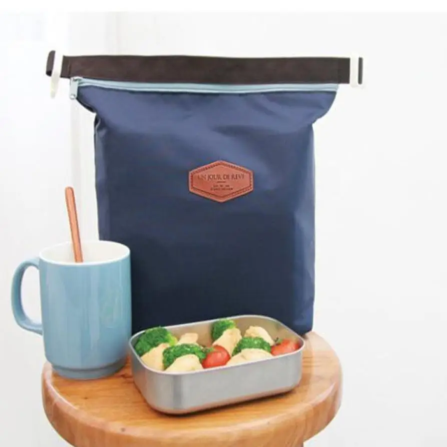 Tote Portable Insulated Lunch Box Pouch Cooler Waterproof Special Thermal Insulation Materia Storage Nylon Food Bag 23Jun 11