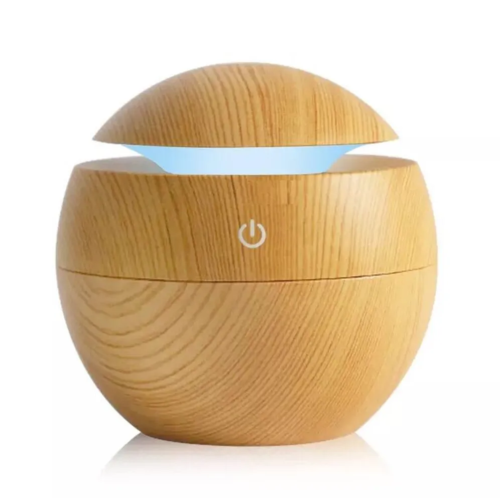 

130ml LED Lamp Air Ultrasonic Humidifier for Home Essential Oil Diffuser Atomizer Air Freshener Mist Maker with LED Night Light