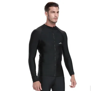 

2016 SBART Korean diving suit split male long sleeved wetsuit zipper clothes male body jellyfish surf wear sunscreen black suit