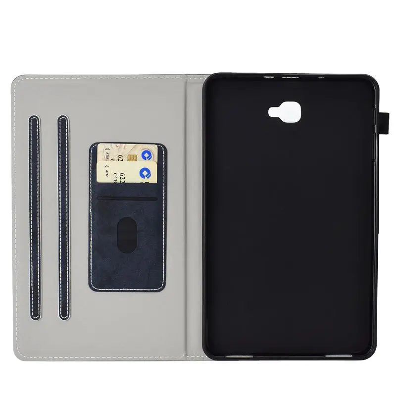 SM-T585 Tablet Case для Samsung Galaxy Tab A a6 10,1 "2016 T580 T585 SM-T580 T585N крышка фундамент Coque Капа основа + пленка + ручка