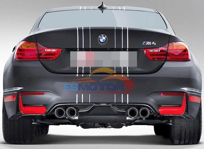 AK Style Rear Lip Diffuser Quad for BMW F80 M3 F82 F83 M4 BUMPER 2014UP