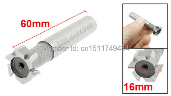 

Прямой хвостовик 5/8 "x 1/5" HSS 8 флейт т Т-образный Фрезерный резак 2 шт.