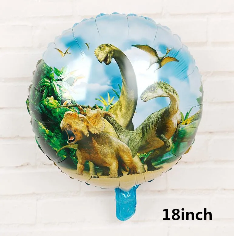 Большой динозавр вечерние тема зеленый шар из латекса ходьбы сафари Шары Баннер гирлянда для детей мальчик Baby Shower День Рождения Декор - Цвет: Dinosaur