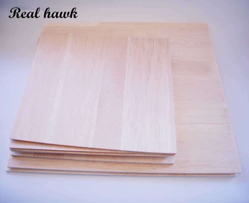 

AAA+ Balsa Wood Sheet Balsa Plywood 500mmx300mmx2/3/4/5/6/8mm 5 pcs/lot super quality for airplane/boat DIY free shipping