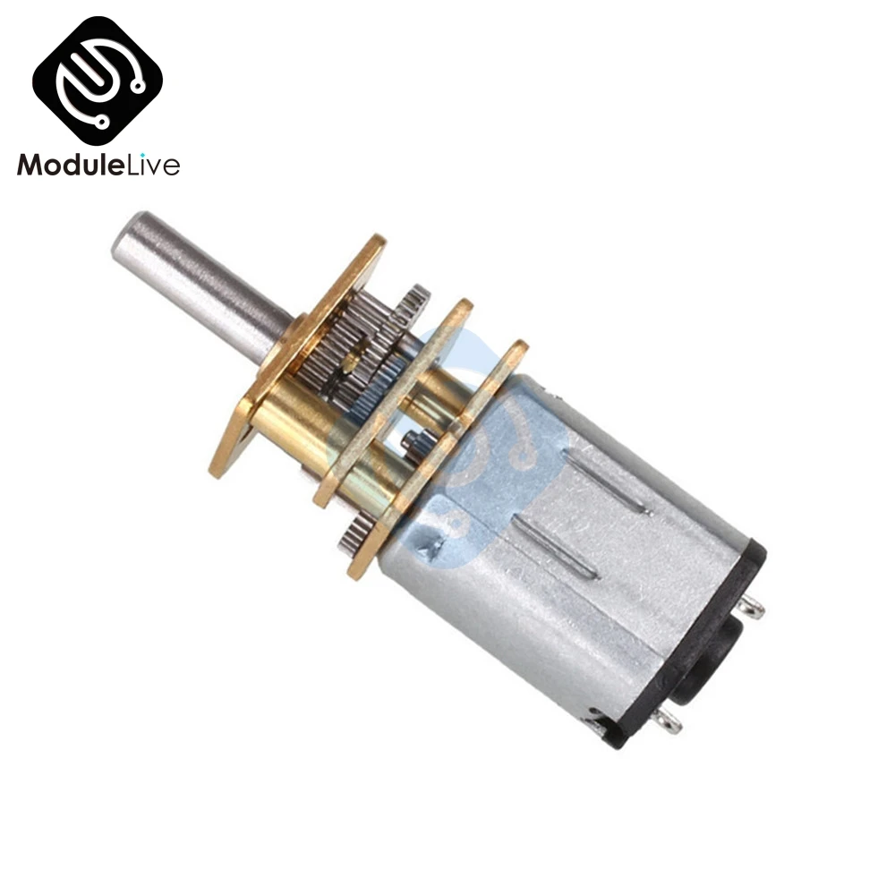 

N20 DC 6V 12V 30RPM 300RPM 600RPM Micro Speed Reduction Gear Motor with Metal Gearbox Wheel