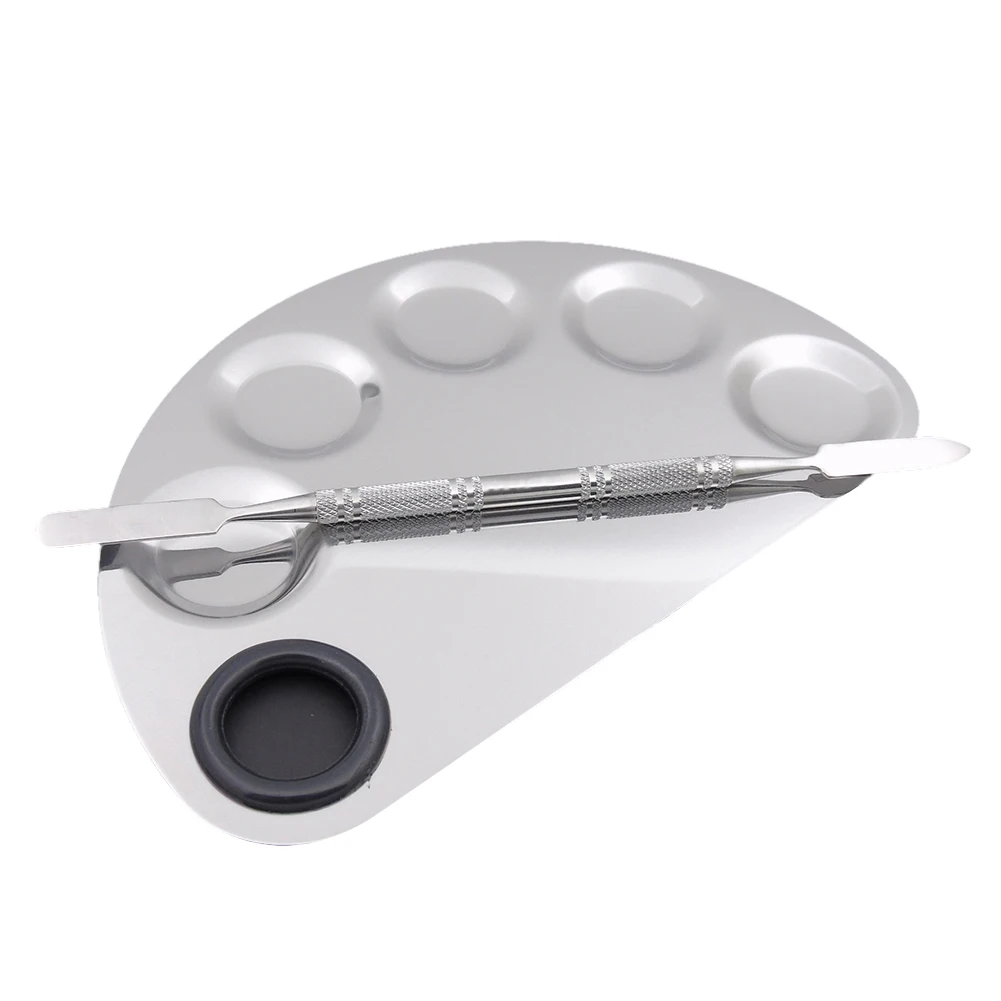 الأزياء 5 الشقوق نصف دائرة الجسم الفن ماكياج فارغة باليت للرسم مع التلوين قضيب