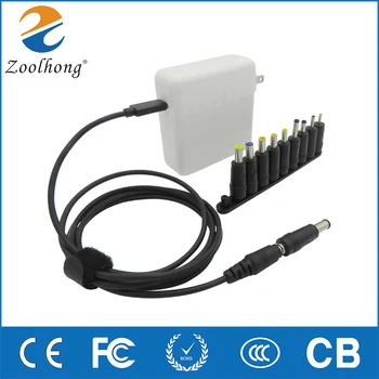 

90W PD USB-C Charger with 10 DC Tips Universal charger 18.5-20V multi-function US/UK/EU/AU Plug power adapter for laptop i