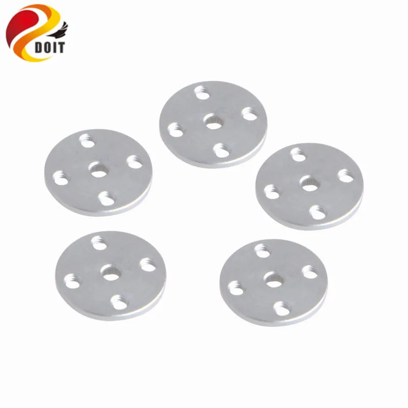 Mechanical Metal Arm Horns For 25T X 20mm RC Robot Servos Round Disc 5pcs/Lot Robot Toy Part