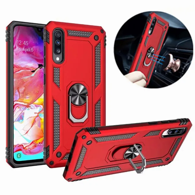 US $3.42 For Samsung Galaxy A10 A20 A30 Case Shockproof Magic Ring Holder Soft Silicone Back Cover for Galax