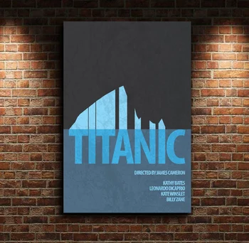 

Titanic (1997) Minimal Artwork Movie Poster Movie Canvas Poster Wall Art Print Kids Decor Home Decor