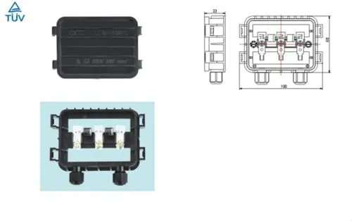 10 шт. распределительная коробка 6AMP с MC4 разъем, 90 см кабель для панели солнечных батарей