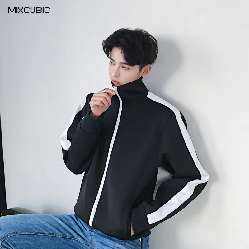 MIXCUBIC 2017 new Autumn England style unique black white Mixed colors