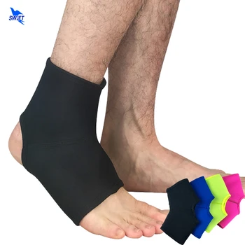 2 Stuks Sport Enkel Ondersteuning Enkel Pads Elastische Brace Guard Voet Enkels Protector Neopreen Wrap Voor Fiets Voetbal Basketbal