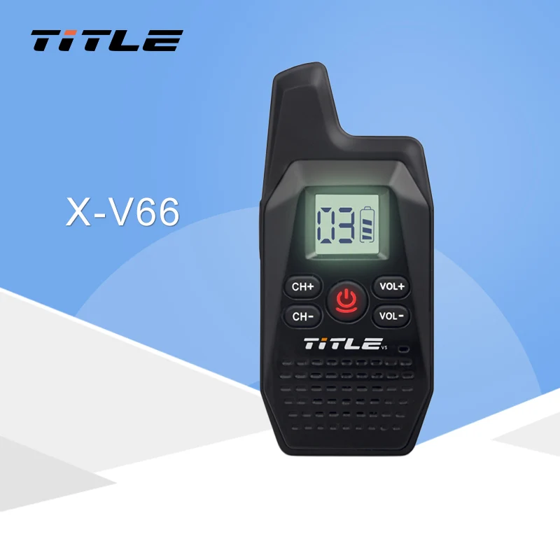 

KSUN X-V66TFSI Mini Portable Walkie Talkie Ham Two-Way Radio Transceiver UHF 400-480MHz with USB Power Supply Earpieces