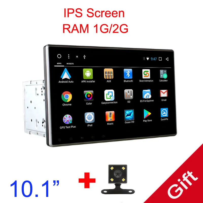

10.1" Android 7.1 Universal 2 din Car DVD Player Navigation GPS Radio