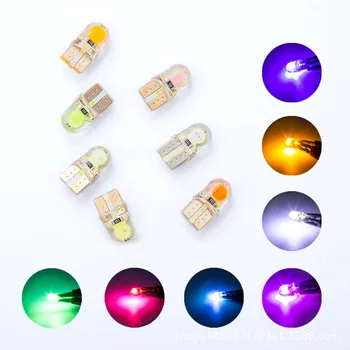

10pcs/lot T10 cob Clearance Light LED CANBUS W5W 168 501 194 12V Interior Bulb License Plate Clearance Lights Car Styling