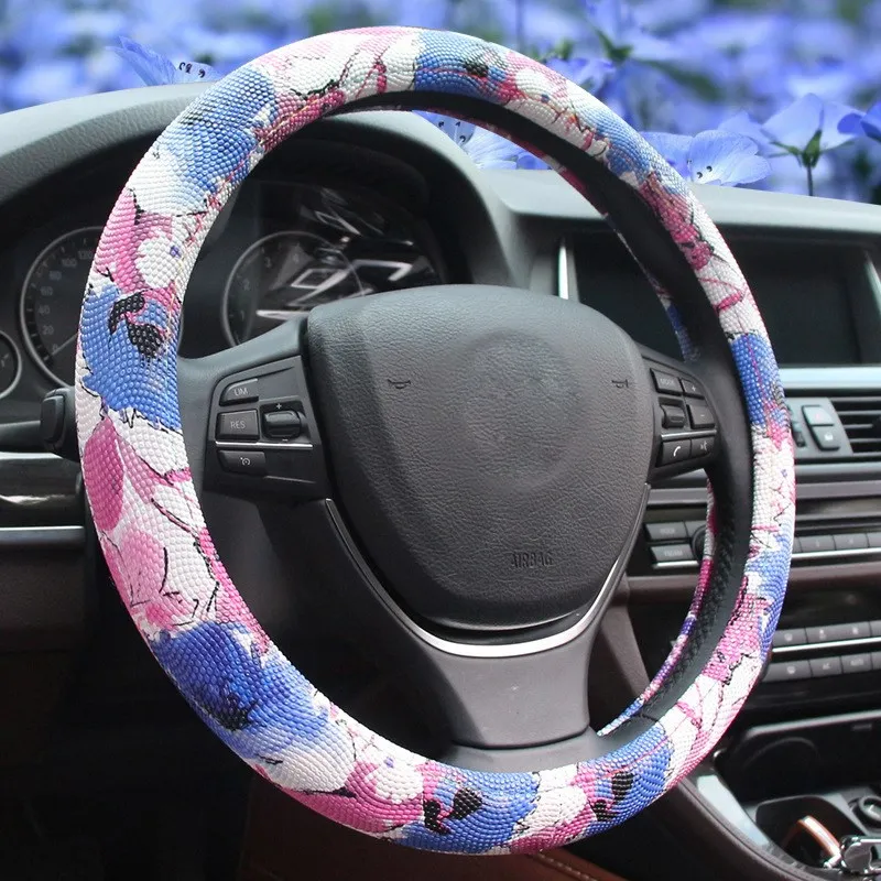 38 см/15 дюймов для авто COROLLA EX мультфильм зима Fiat рулевого колеса чехол ROHENS теплые