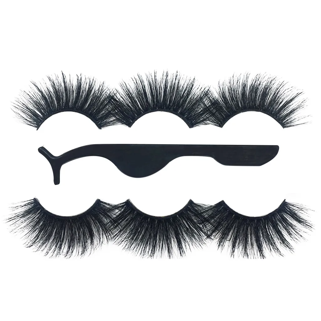 Новые 3 пары Роскошные 8D накладные ресницы для макияжа пушистая полоса ...