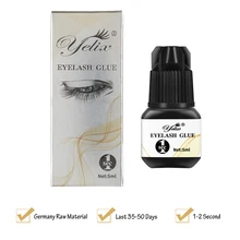 

Yelix Super Strong False Eyelashes Glue Black Makeup Fast Dry Eyelash Extension Adhesive Glue Lashes Pro For Salons 5ml 1 S
